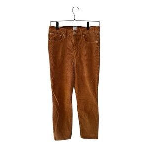 J. Crew Corduroy 9” Vintage Straight Leg Pant in Golden Brandy